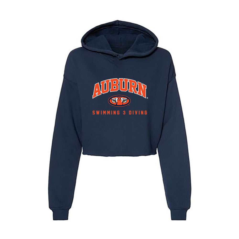 Auburn - NCAA Women's Swimming & Diving : Payton Marvin - Women's Crop Fleece Hoodie-0