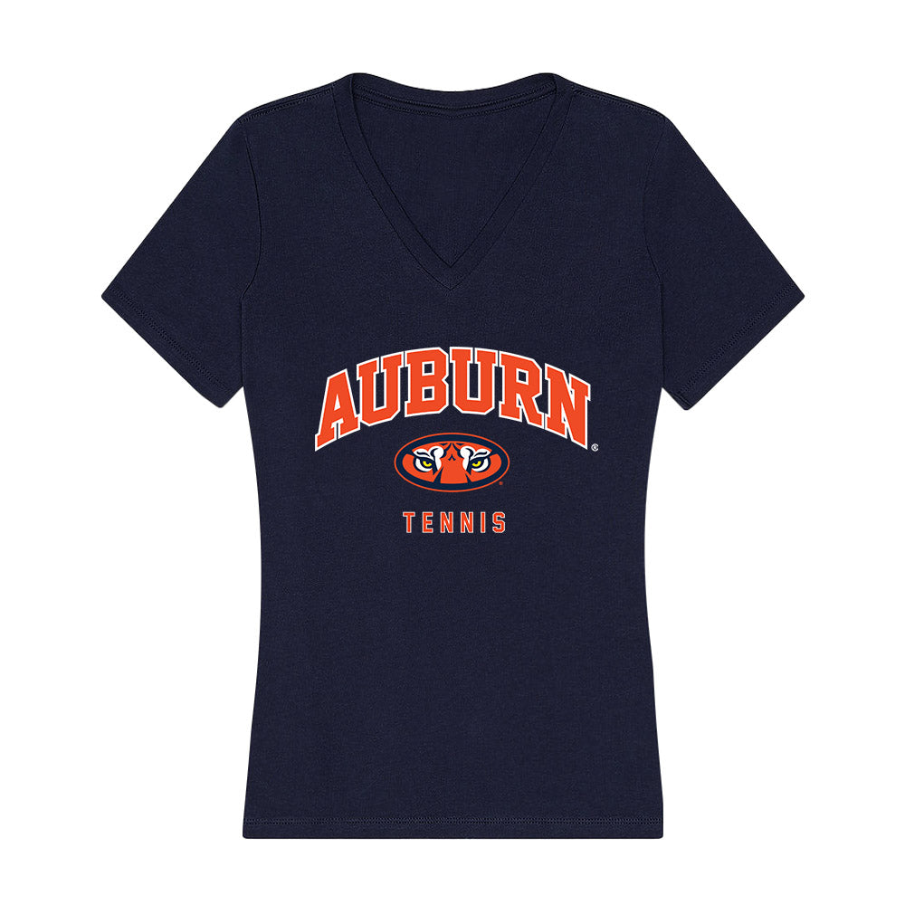 Auburn - NCAA Women's Tennis : DJ Bennett - Women's V-Neck T-Shirt-0
