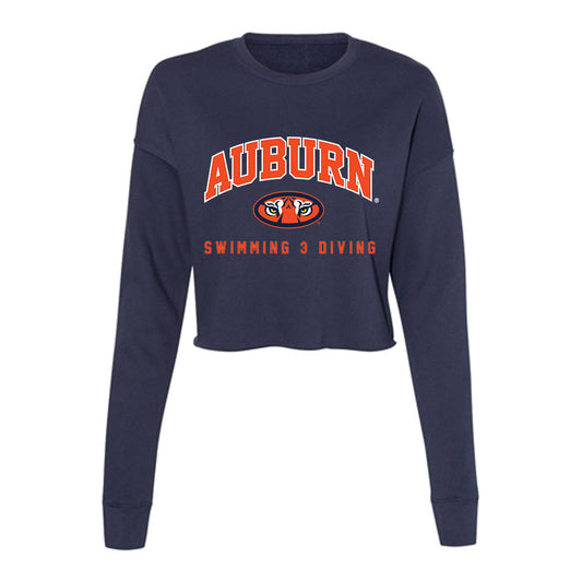 Auburn - NCAA Women's Swimming & Diving : Juliette Landi - Women's Cropped Crew Fleece-0