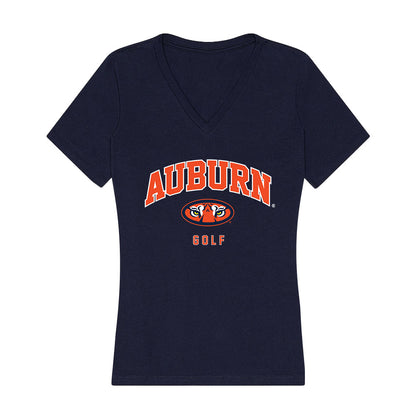 Auburn - NCAA Men's Golf : Logan Reilly - Women's V-Neck T-Shirt-0