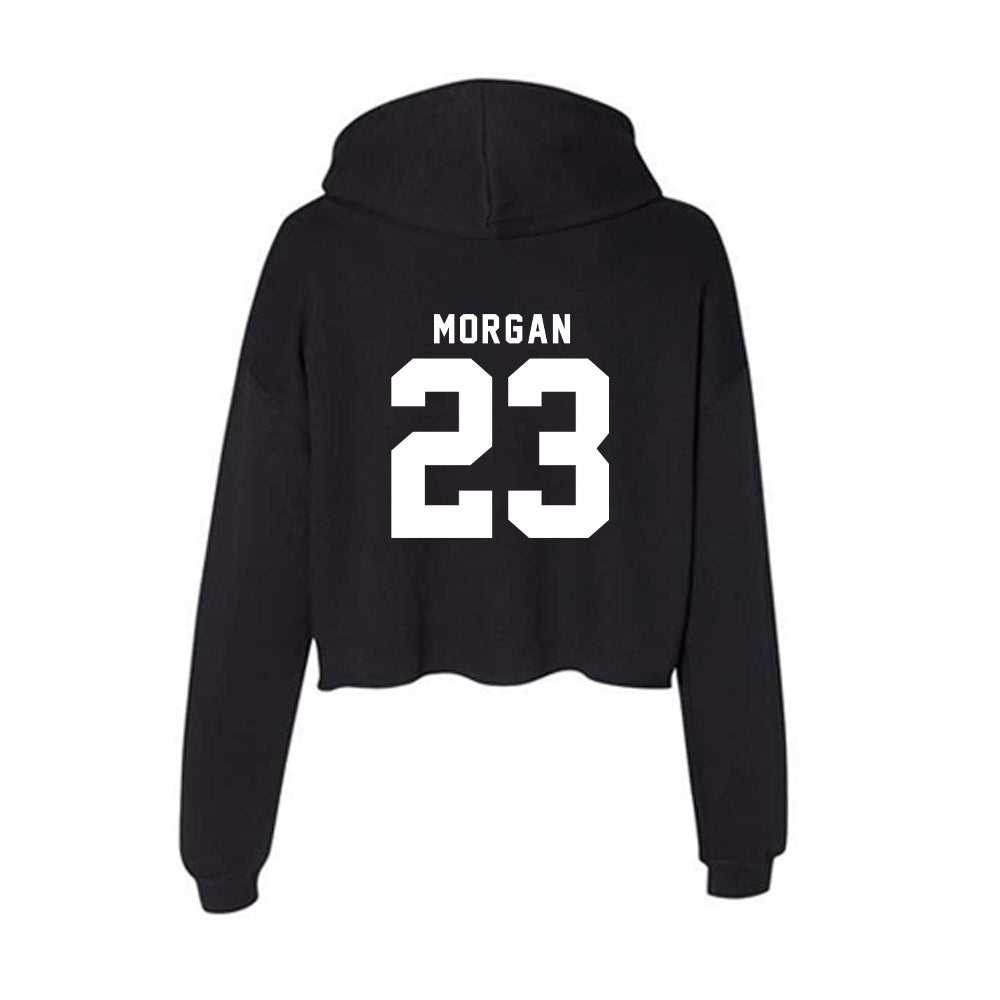 Nebraska - NCAA Men's Basketball : Andrew Morgan - Women's Crop Fleece Hoodie-1