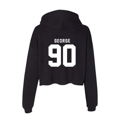 Nebraska - NCAA Football : Jaylen George - Women's Crop Fleece Hoodie-1