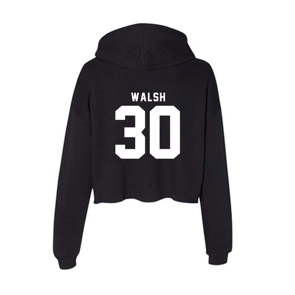 Nebraska - NCAA Baseball : Will Walsh - Women's Crop Fleece Hoodie-1