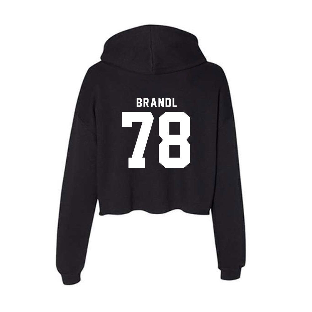 Nebraska - NCAA Football : Jacob Brandl - Women's Crop Fleece Hoodie-1