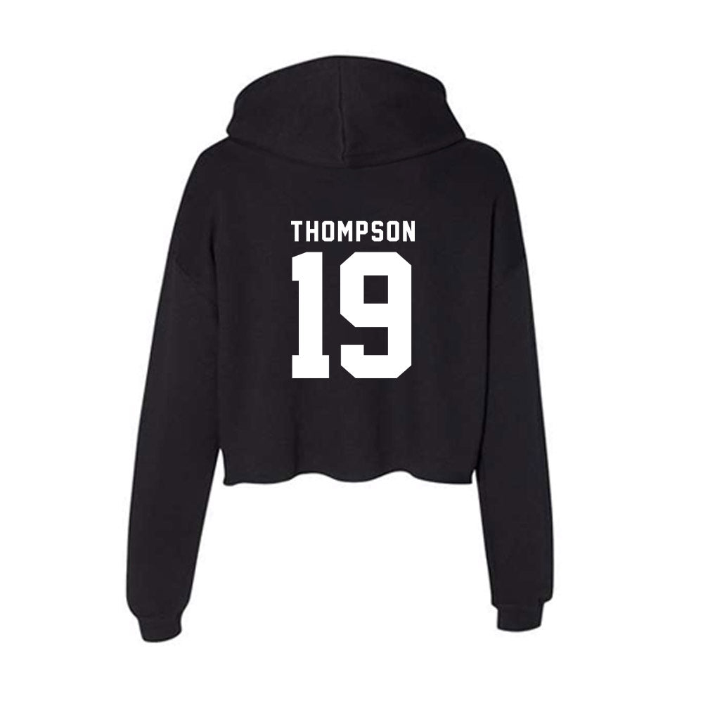 Nebraska - NCAA Football : Taveon Thompson - Women's Crop Fleece Hoodie-1