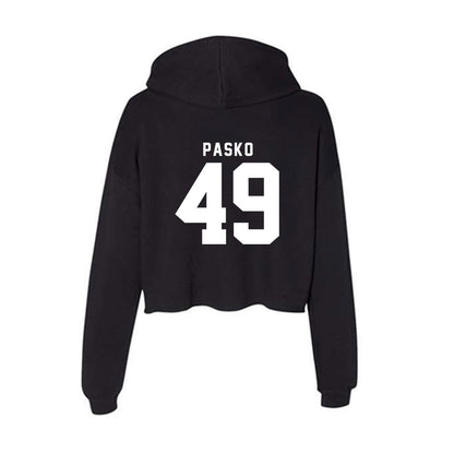 Nebraska - NCAA Football : Daniel Pasko - Women's Crop Fleece Hoodie-1