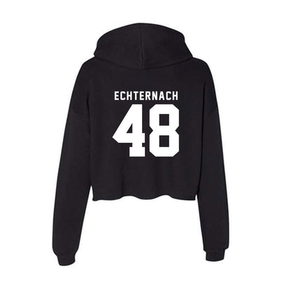 Nebraska - NCAA Football : Cayden Echternach - Women's Crop Fleece Hoodie-1