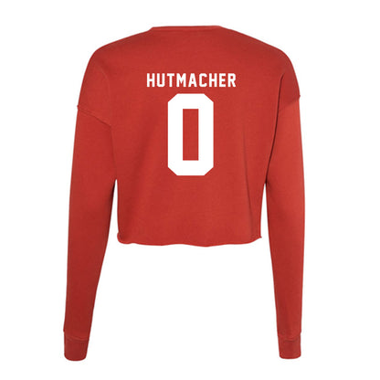 Nebraska - NCAA Football : Nash Hutmacher - Women's Cropped Crew Fleece-1