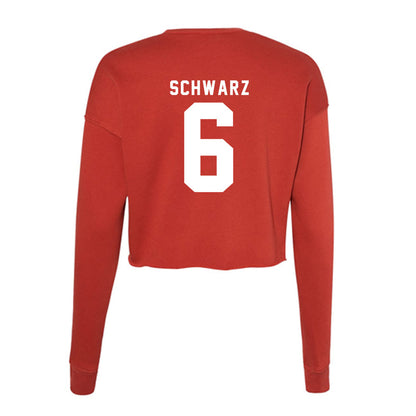 Nebraska - NCAA Women's Soccer : Abbey Schwarz - Women's Cropped Crew Fleece-1