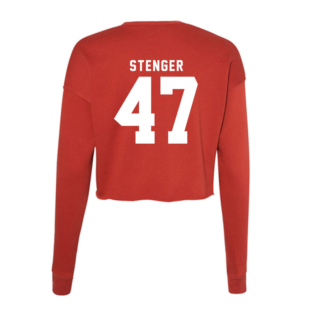 Nebraska - NCAA Football : Gage Stenger - Women's Cropped Crew Fleece-1