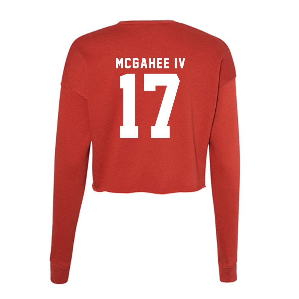 Nebraska - NCAA Football : Willis Mcgahee Iv - Women's Cropped Crew Fleece-1