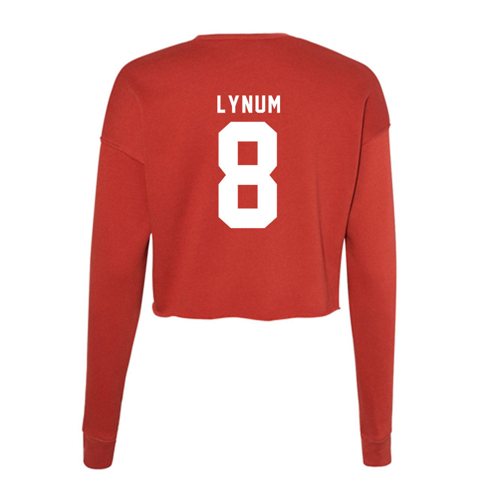 Nebraska - NCAA Football : Tamon Lynum - Women's Cropped Crew Fleece-1