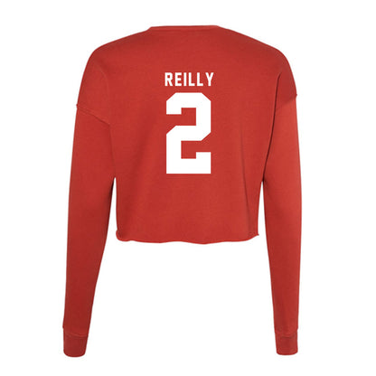 Nebraska - NCAA Women's Volleyball : Bergen Reilly - Women's Cropped Crew Fleece-1