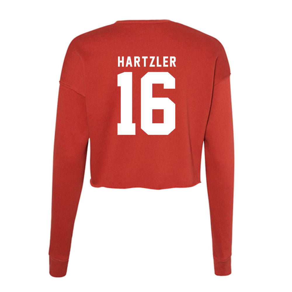 Nebraska - NCAA Women's Bowling : Brenna Hartzler - Women's Cropped Crew Fleece-1