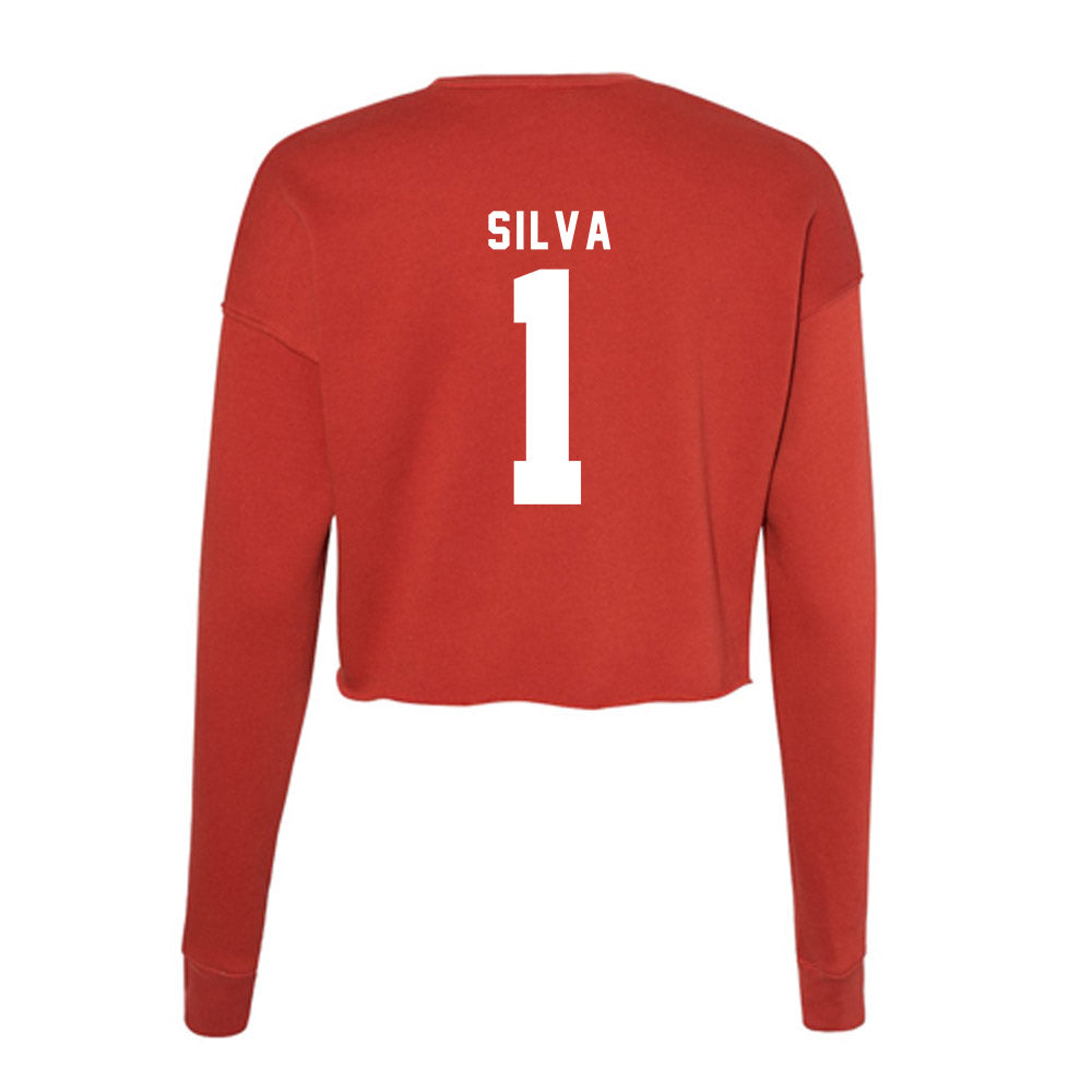 Nebraska - NCAA Baseball : Riley Silva - Women's Cropped Crew Fleece-1