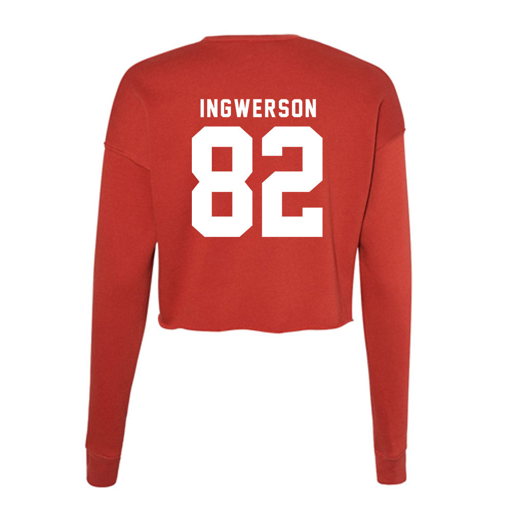 Nebraska - NCAA Football : Eric Ingwerson - Women's Cropped Crew Fleece-1