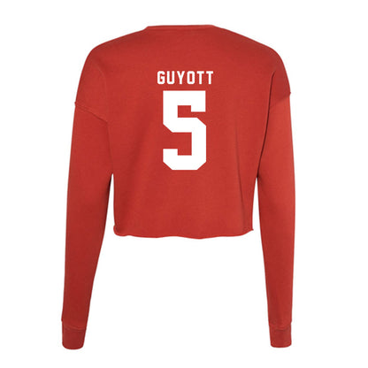 Nebraska - NCAA Women's Soccer : Ella Guyott - Women's Cropped Crew Fleece-1