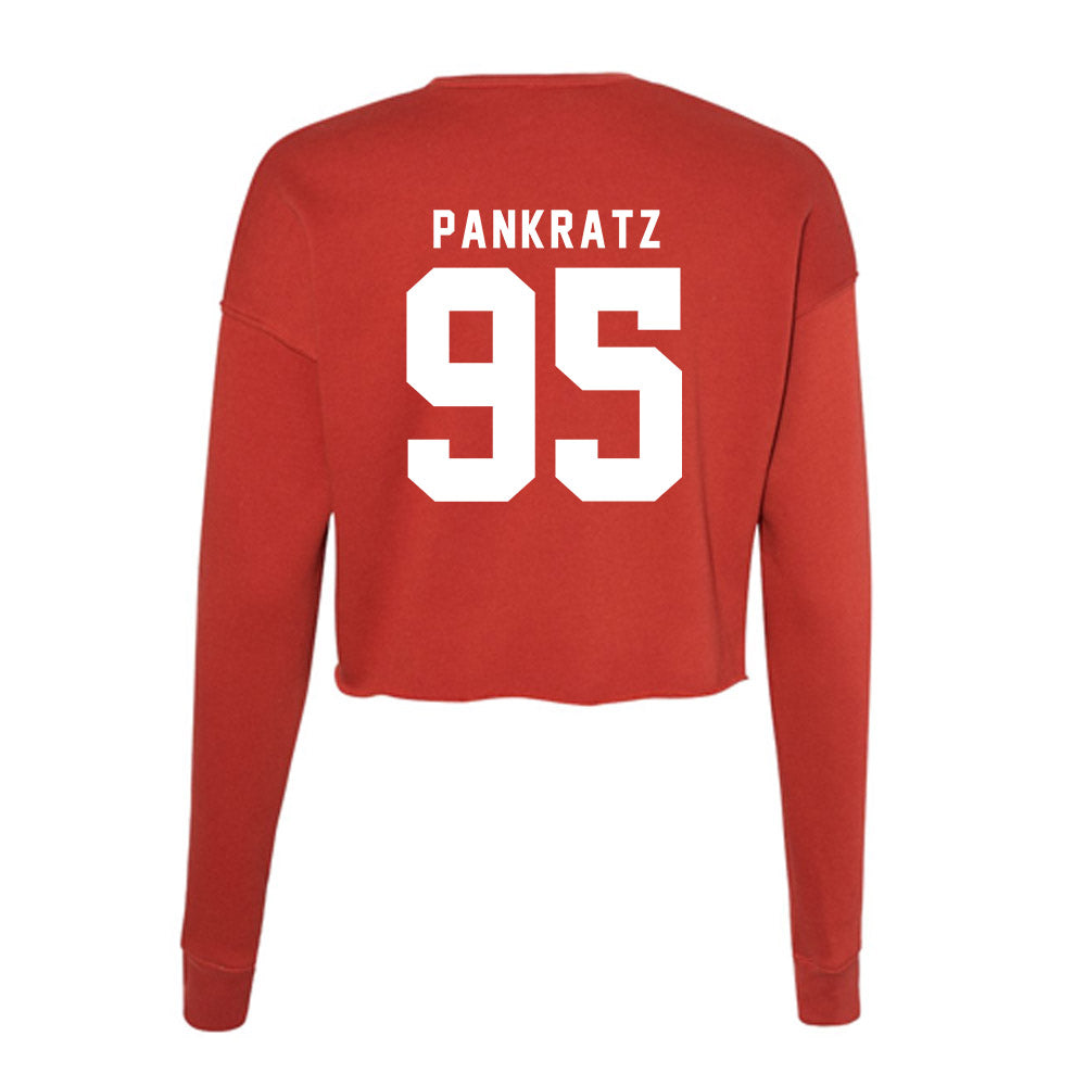 Nebraska - NCAA Football : Spencer Pankratz - Women's Cropped Crew Fleece-1