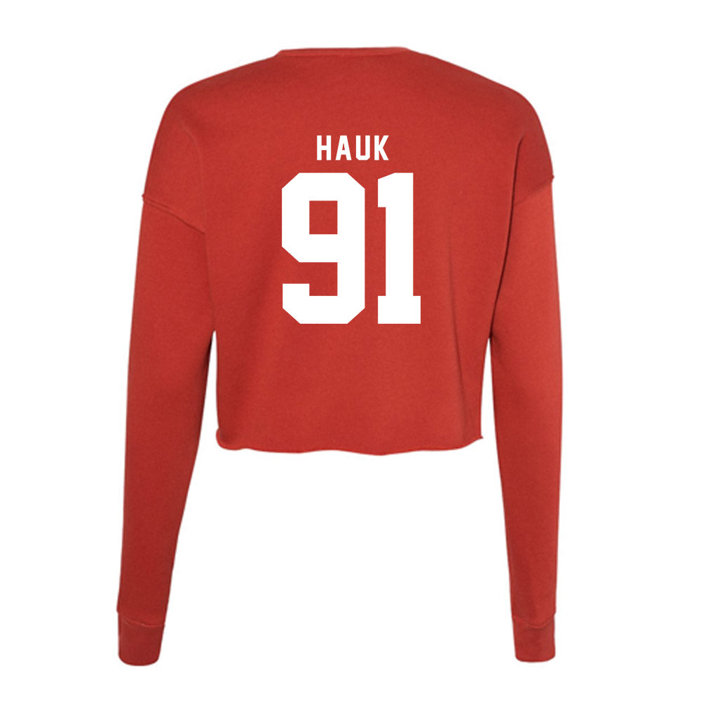 Nebraska - NCAA Women's Soccer : Sami Hauk - Women's Cropped Crew Fleece-1