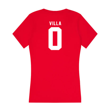 Nebraska - NCAA Women's Soccer : Cece Villa - Women's V-Neck T-Shirt-1