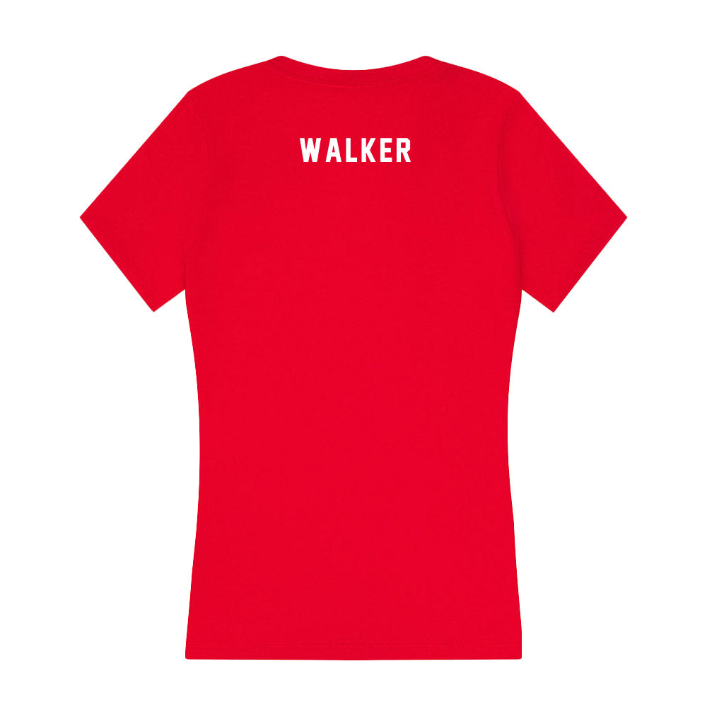 Nebraska - NCAA Women's Track & Field (Outdoor) : Meghan Walker - Women's V-Neck T-Shirt-1