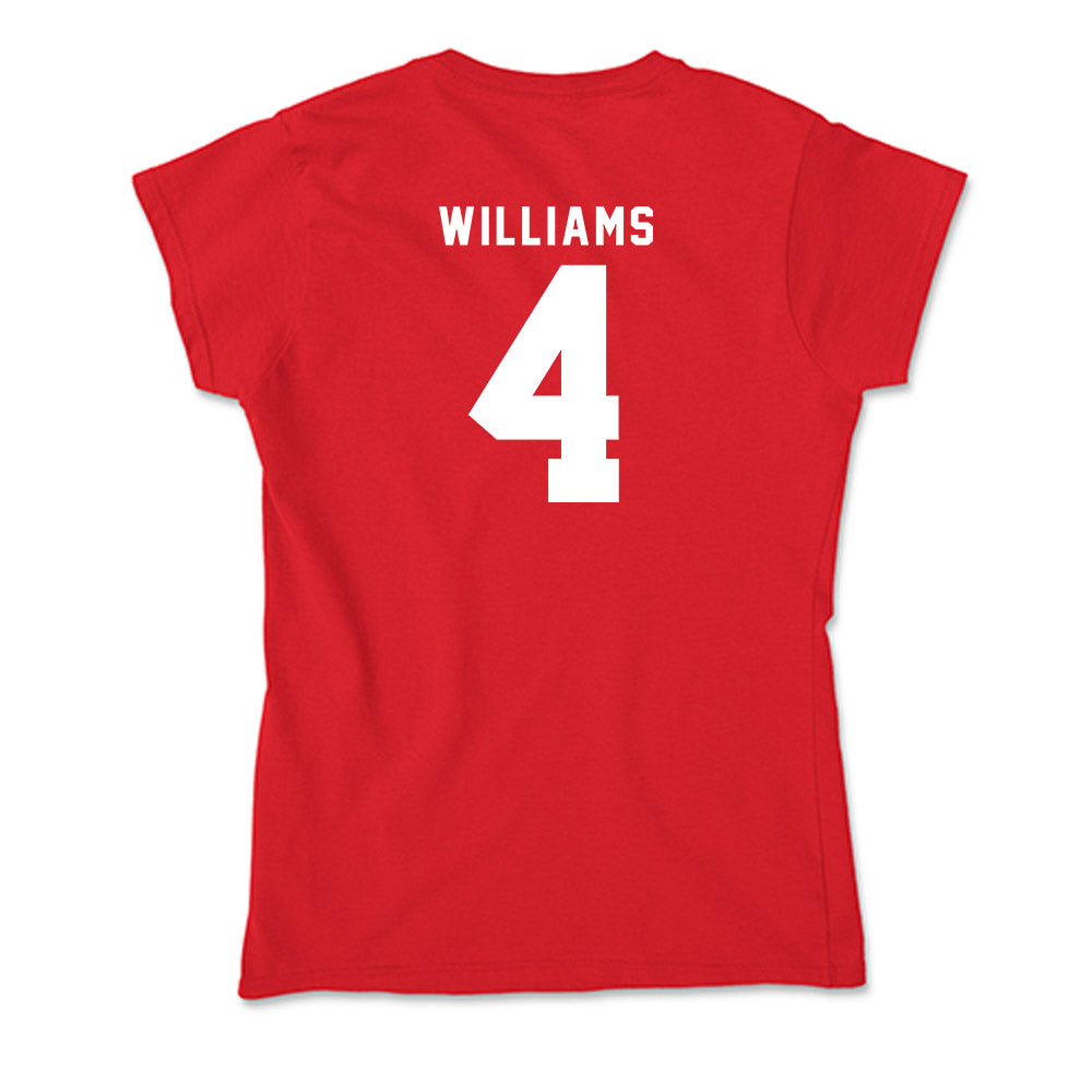Nebraska - NCAA Women's Soccer : Karli Williams - Soft Style Women’s T-Shirt-1