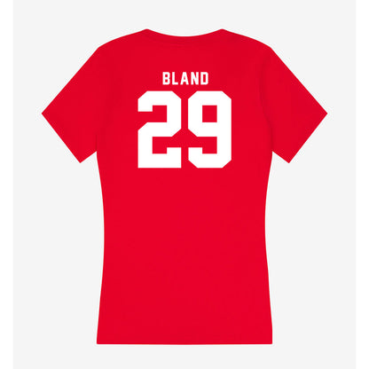 Nebraska - NCAA Softball : Samantha Bland - Women's V-Neck T-Shirt-1