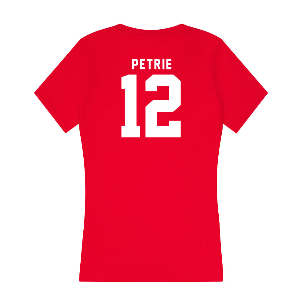 Nebraska - NCAA Women's Basketball : Jessica Petrie - Women's V-Neck T-Shirt-1