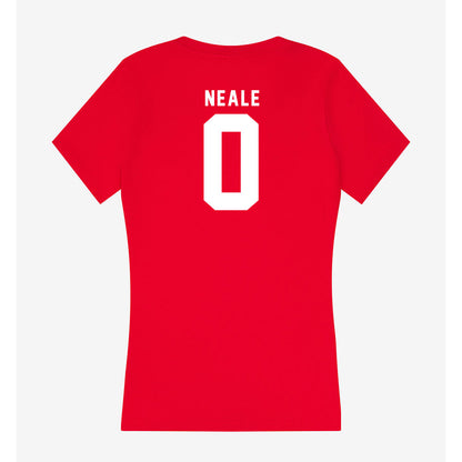 Nebraska - NCAA Women's Basketball : Alanna Neale - Women's V-Neck T-Shirt-1