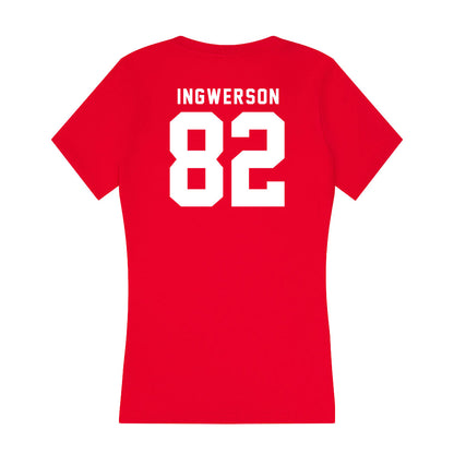 Nebraska - NCAA Football : Eric Ingwerson - Women's V-Neck T-Shirt-1