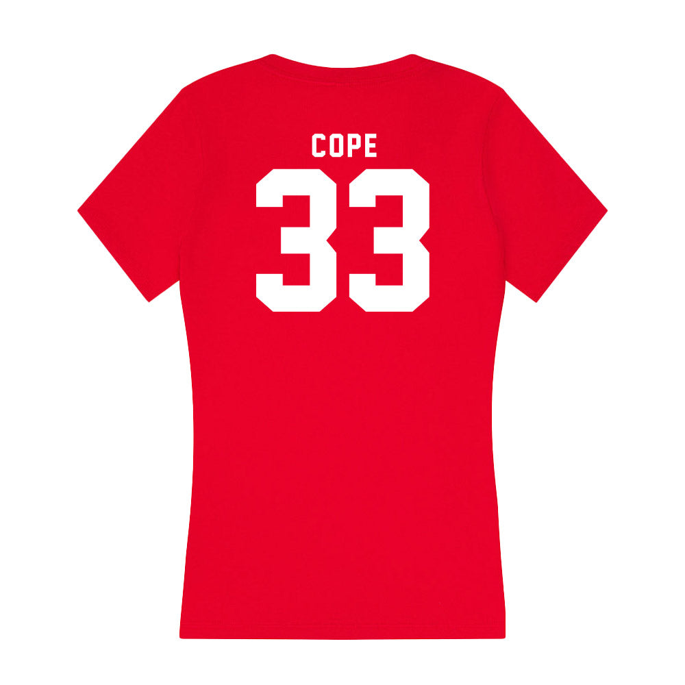 Nebraska - NCAA Softball : Emmerson Cope - Women's V-Neck T-Shirt-1