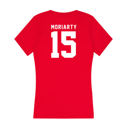 Nebraska - NCAA Women's Basketball : Kendall Moriarty - Women's V-Neck T-Shirt-1