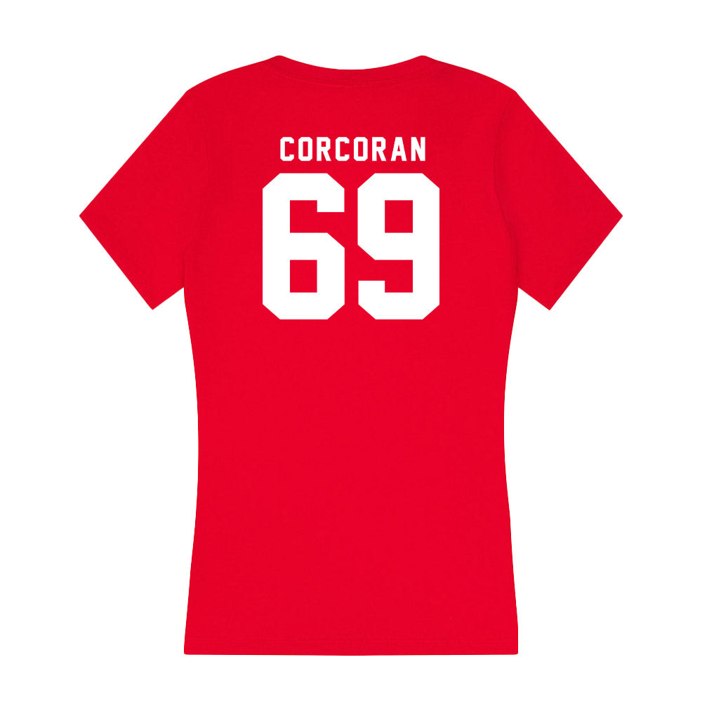 Nebraska - NCAA Football : Turner Corcoran - Women's V-Neck T-Shirt-1