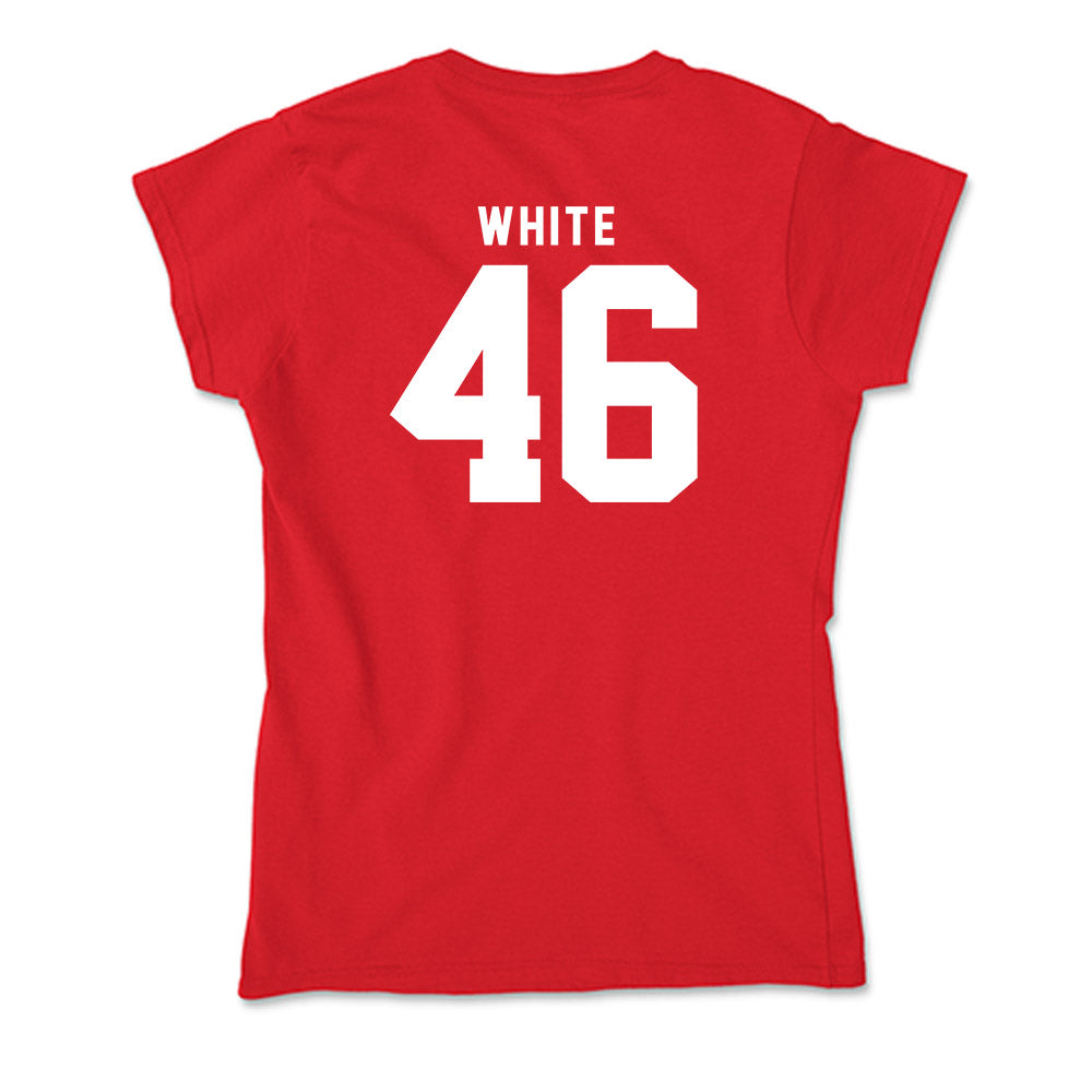 Nebraska - NCAA Baseball : Aiden White - Soft Style Women’s T-Shirt-1