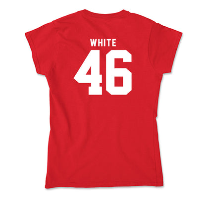 Nebraska - NCAA Baseball : Aiden White - Soft Style Women’s T-Shirt-1