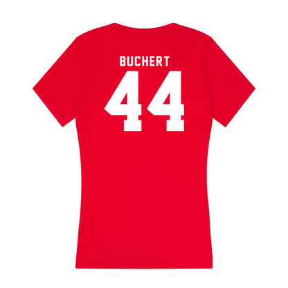 Nebraska - NCAA Women's Bowling : Desiree Buchert - Women's V-Neck T-Shirt-1