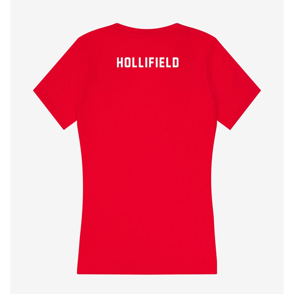 Nebraska - NCAA Women's Gymnastics : Lauren Hollifield - Women's V-Neck T-Shirt-1