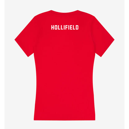 Nebraska - NCAA Women's Gymnastics : Lauren Hollifield - Women's V-Neck T-Shirt-1