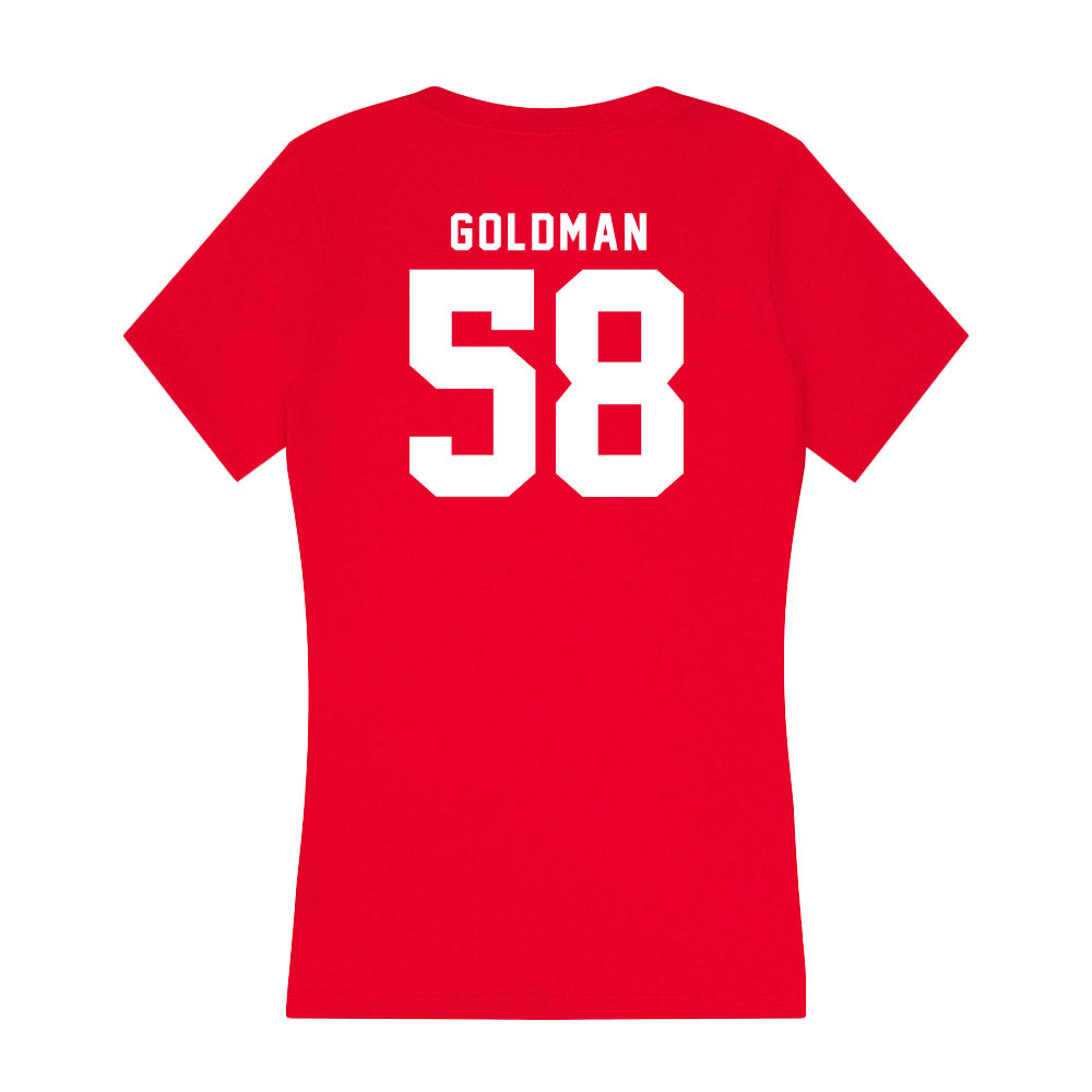 Nebraska - NCAA Football : Mason Goldman - Women's V-Neck T-Shirt-1