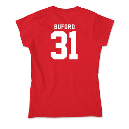 Nebraska - NCAA Football : Mario Buford - Soft Style Women’s T-Shirt-1