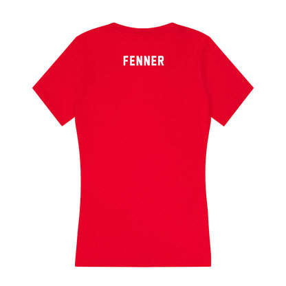 Nebraska - NCAA Men's Track & Field (Outdoor) : Sadio Fenner - Women's V-Neck T-Shirt-1