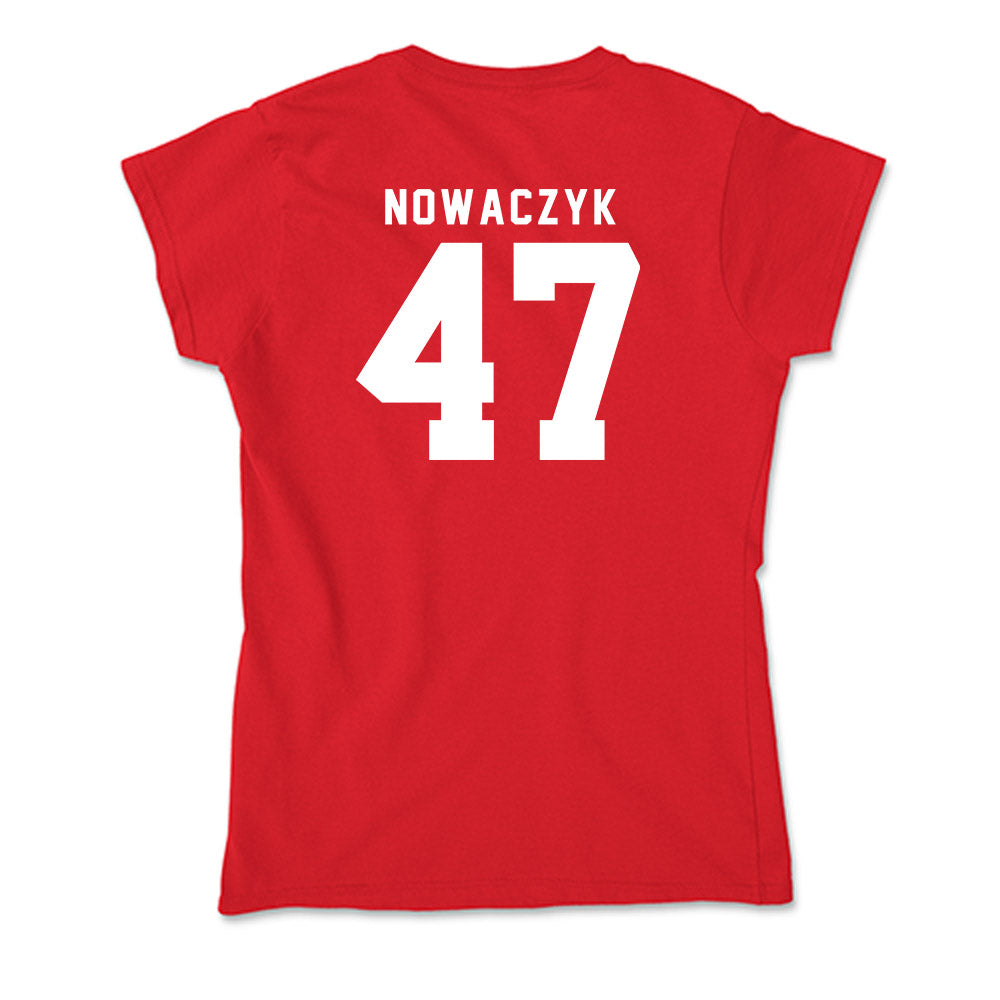 Nebraska - NCAA Baseball : Colin Nowaczyk - Soft Style Women’s T-Shirt-1