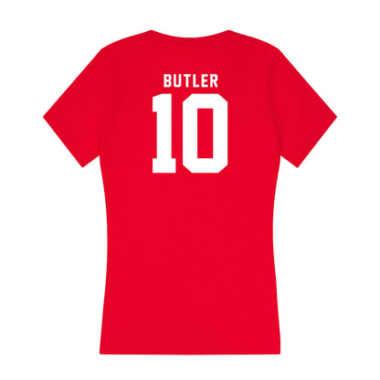 Nebraska - NCAA Football : Jimari Butler - Women's V-Neck T-Shirt-1