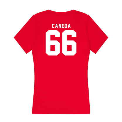 Nebraska - NCAA Softball : Katelyn Caneda - Women's V-Neck T-Shirt-1