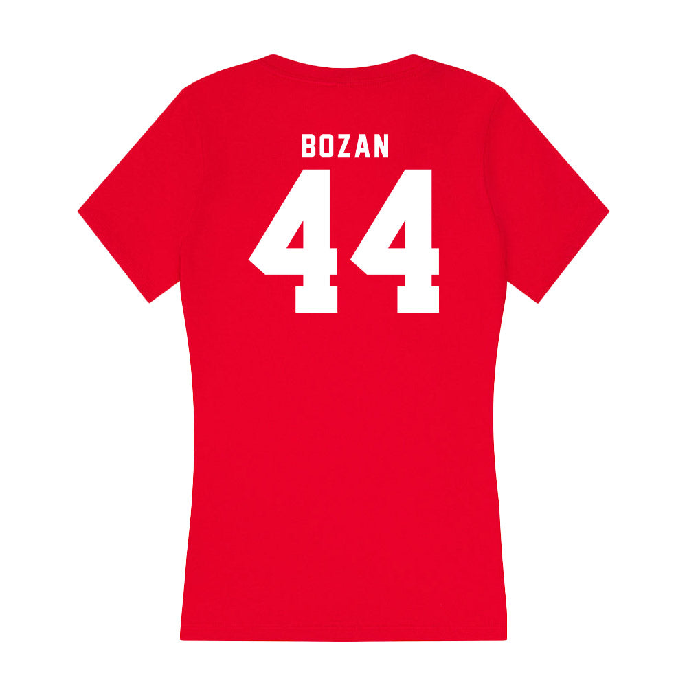 Nebraska - NCAA Women's Basketball : Petra Bozan - Women's V-Neck T-Shirt-1