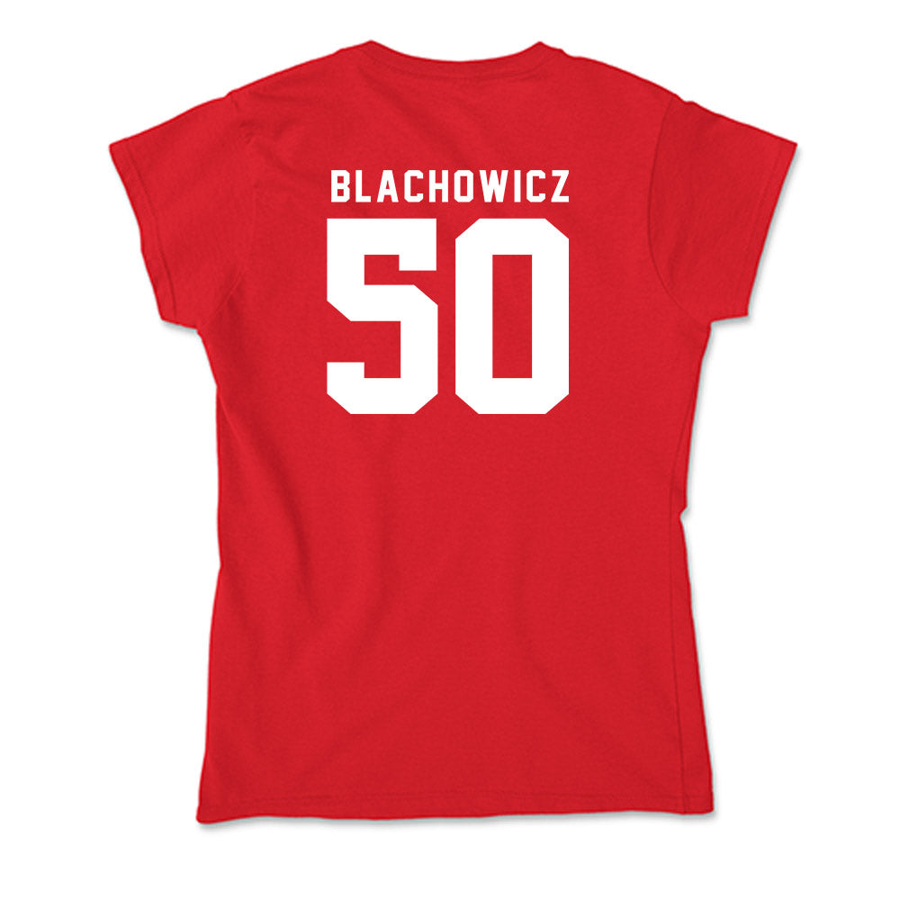 Nebraska - NCAA Baseball : Gavin Blachowicz - Soft Style Women’s T-Shirt-1