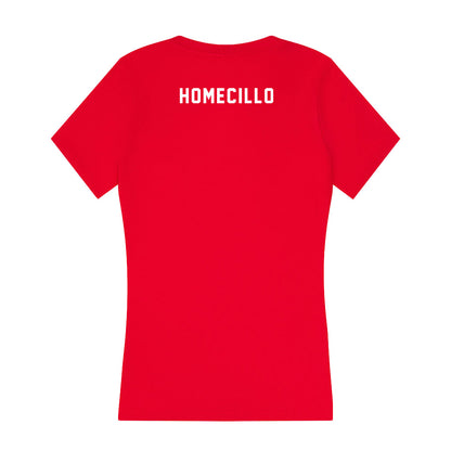 Nebraska - NCAA Women's Gymnastics : Lauren Homecillo - Women's V-Neck T-Shirt-1