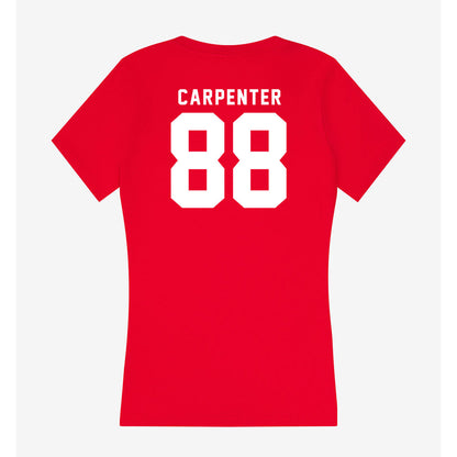 Nebraska - NCAA Football : Jackson Carpenter - Women's V-Neck T-Shirt-1