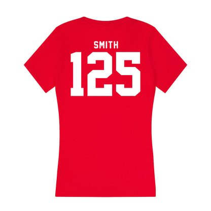 Nebraska - NCAA Wrestling : Caleb Smith - Women's V-Neck T-Shirt-1