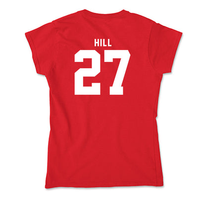 Nebraska - NCAA Softball : Natalia Hill - Soft Style Women’s T-Shirt-1